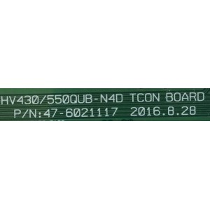 T-CON PARA TV ATYME / NUMERO DE PARTE 44-9771273O / 47-6021117 / PANEL HV430QUB-N4D / MODELO 430AM7UD